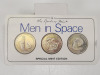 (7) Danbury Mint "Men in Space" Special Mint Edition Commemorative Coins - 14