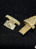 Description Updated: 14K Yellow Gold and Natural Diamond Cuban Link Bracelet, Damaged Clasp(Pompano Beach, FL) - 12