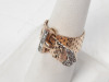 10K Gold & Diamond Flex Belt Ring - 2
