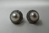 18K Gold & Diamond Earrings (Dayton, NJ)