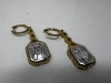14K Gold & Diamond Earrings (Dayton, NJ) - 2