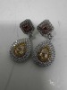 18K Gold & Diamond Earrings (Dayton, NJ) - 2