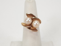 14K Gold Pearl Ring