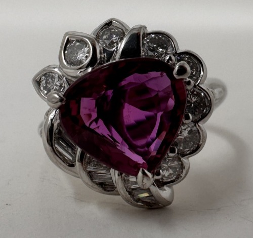 Platinum Ruby & Diamond Ring (Dayton, NJ)