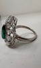 18K Gold, Diamond & Emerald Ring (Dayton, NJ) - 3