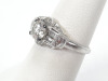 Platinum Art Deco Diamond Ring - 2