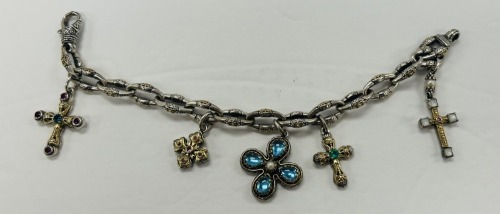 18K Gold & Silver Charm Bracelet (Dayton, NJ)