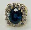 18K Gold Sapphire & Diamond Ring (Dayton, NJ)