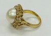 18K Gold Mabe Pearl & Diamond Ring (Dayton, NJ) - 2