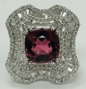 18K Gold Tourmaline & Diamond Ring (Dayton, NJ)