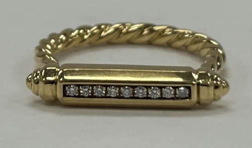 18K David Yurmin Gold & Diamond Ring (Dayton, NJ)
