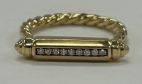 18K David Yurmin Gold & Diamond Ring (Dayton, NJ)
