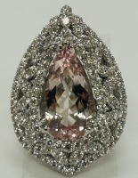 18K Gold Morganite & Diamond Ring (Dayton, NJ)
