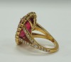18K Gold Tourmaline & Diamond Ring (Dayton, NJ) - 2