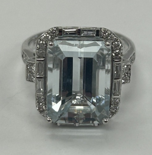 14K Effy Gold Topaz & Diamond Ring (Dayton, NJ)