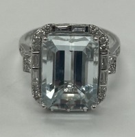 14K Effy Gold Topaz & Diamond Ring (Dayton, NJ)