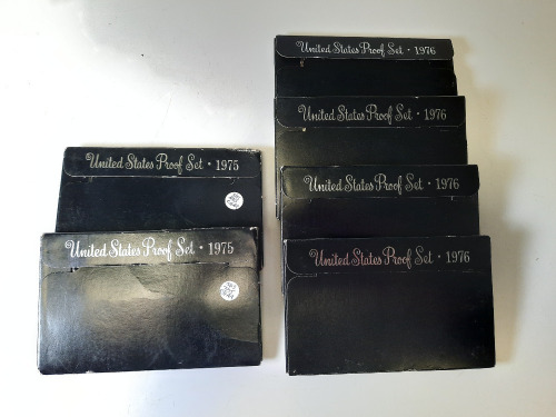 (4) 1976 & (2) 1975 U.S. Proof Sets