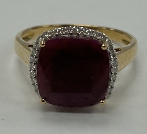 14K Gold Ruby & Diamond Ring (Dayton, NJ)