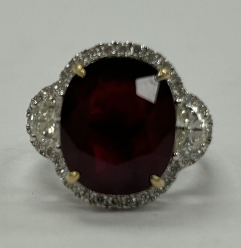18K Gold Ruby & Diamond Ring (Dayton, NJ)