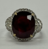 18K Gold Ruby & Diamond Ring (Dayton, NJ)