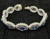 18K Gold Sapphire & Diamond Bracelet (Dayton, NJ)