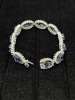 18K Gold Sapphire & Diamond Bracelet (Dayton, NJ) - 4