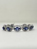 18K Gold Sapphire & Diamond Bracelet (Dayton, NJ) - 5