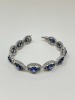 18K Gold Sapphire & Diamond Bracelet (Dayton, NJ) - 6