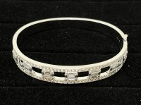 14K Gold & Diamond Bangle Bracelet (Dayton, NJ)