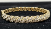 14K Gold & Diamond Bangle Bracelet (Dayton, NJ)