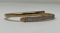 14K Gold & Diamond Bangle Bracelet (Dayton, NJ)