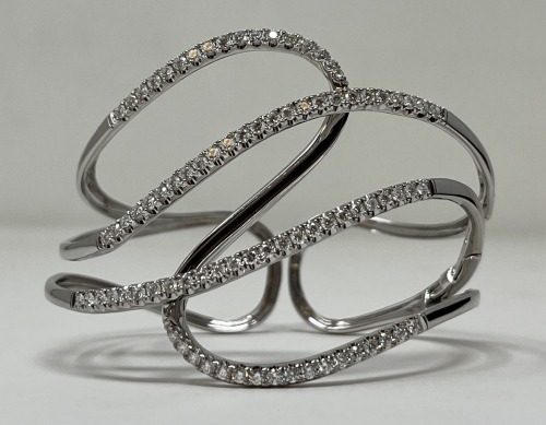 18K Gold & Diamond Cuff Bracelet (Dayton, NJ)