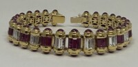 18K Gold Ruby & Diamond Bracelet (Dayton, NJ)