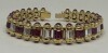 18K Gold Ruby & Diamond Bracelet (Dayton, NJ)