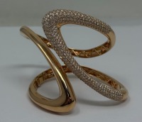 18K Gold & Diamond Bangle Bracelet (Dayton, NJ)
