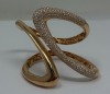 18K Gold & Diamond Bangle Bracelet (Dayton, NJ)