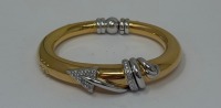 18K Gold & Diamond Bangle Bracelet (Dayton, NJ)