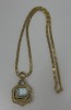 18K Gold Aquamarine & Sapphire Necklace (Dayton, NJ) - 3