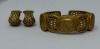 18K Gold Bracelet & Earrings (Dayton, NJ)
