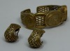 18K Gold Bracelet & Earrings (Dayton, NJ) - 5