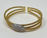 18K Simon G. Gold & Diamond Bangle Bracelet (Dayton, NJ)