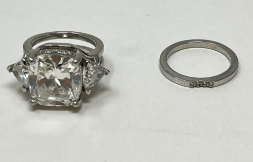 (2) Platinum & Diamond Rings (Dayton, NJ)