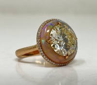 18K Gold Opal & Diamond Ring (Dayton, NJ)