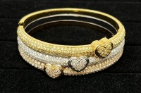18K Gold & Diamond Bangle Bracelet (Dayton, NJ)