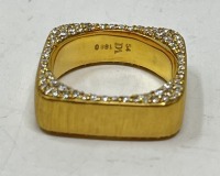 18K Gold & Diamond Bangle Bracelet (Dayton, NJ)
