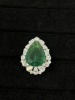 18K Gold Emeald & Diamond Ring (Dayton, NJ) - 2