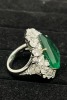 18K Gold Emeald & Diamond Ring (Dayton, NJ) - 3