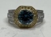 18K Gold Simon G. Zircon & Diamond Ring (Dayton, NJ)