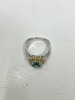 18K Gold Simon G. Zircon & Diamond Ring (Dayton, NJ) - 8