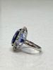 18K Gold Sapphire & Diamond Ring (Dayton, NJ) - 7